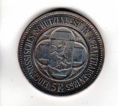 Alle Münzen: Schützenfest Schaffhausen 1865 – Gebraucht aus Wolhusen von Curver9