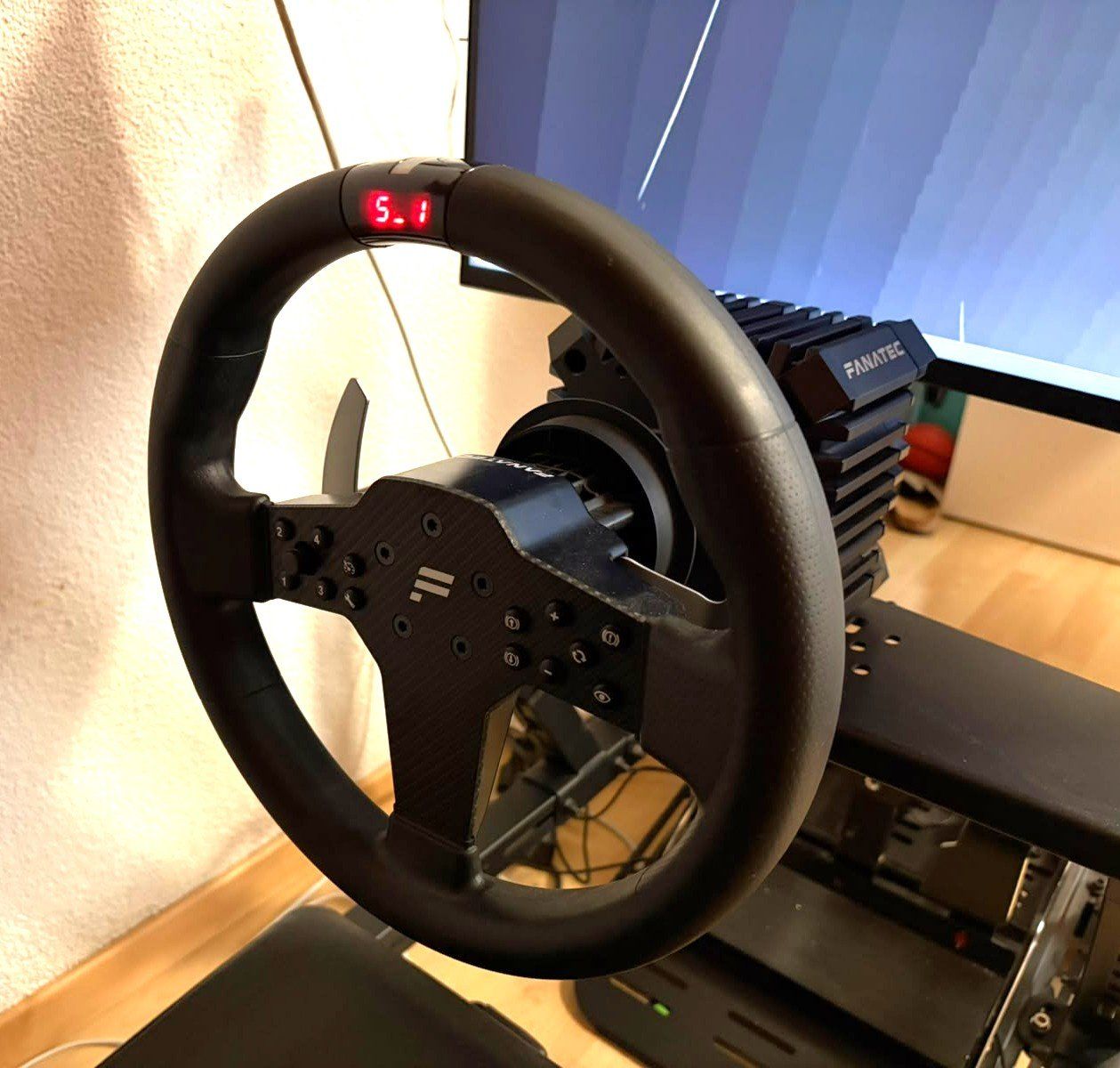 Fanatec Controller: Next Level Racing F-GT Simulator SIM RIG mit Fanatec Lenkrad – Usato da Oetwil an der Limmat venduto da Dudel 3