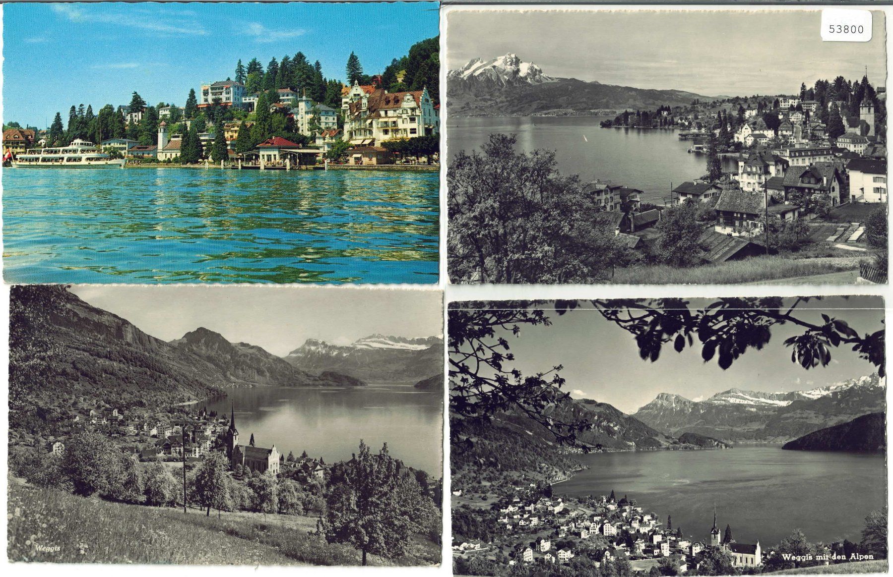 Cartoline postali: 4 AK - Weggis – Usato da Ettingen venduto da Kartenplanet