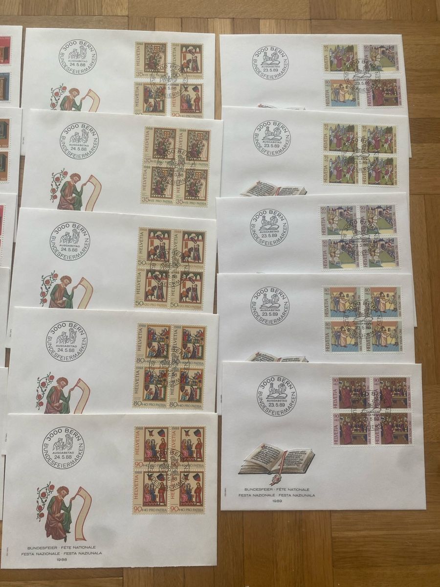 Tutti i francobolli: FDC Bundesfeier 1981 bis 1989 – Nuovo (secondo la descrizione) da Muralto venduto da Alex1912 6