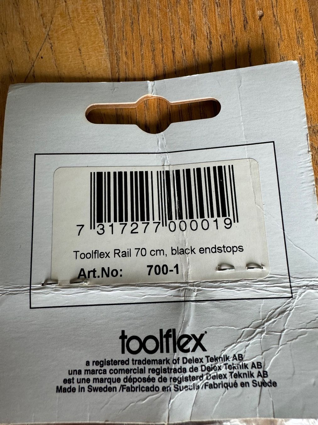 Supporti a parete: Toolflex Gerätehalterschiene 70 cm / Art. No: 700-1 – Nuovo e nell'imballaggio originale da Aesch ZH venduto da superpotato 2