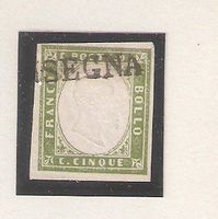 Altitalien Nr. 1B seltener Stempel "consegna"