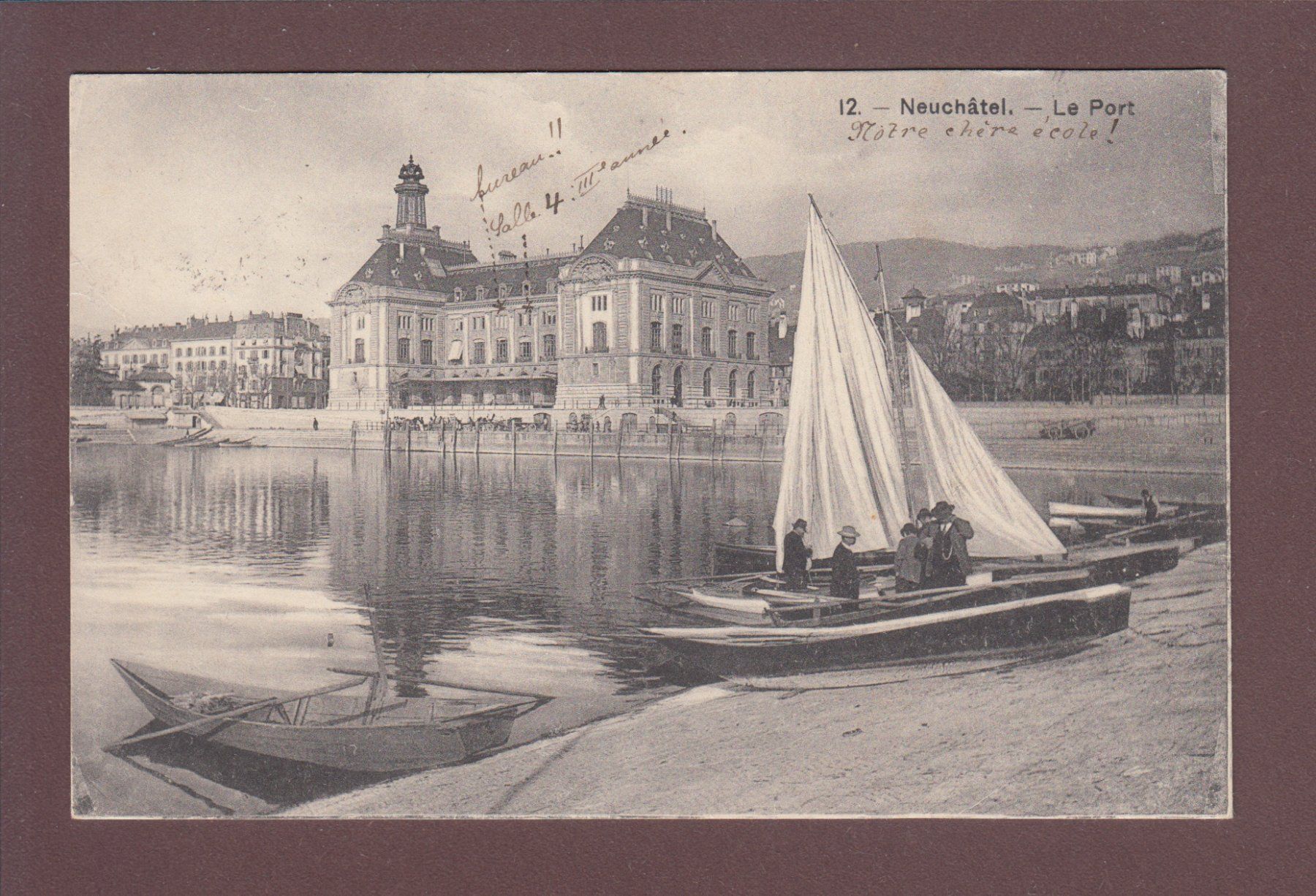 Cartoline postali: NEUCHÂTEL - Le Port – Usato da Pully venduto da nicecards