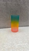 Retro Coca-Cola Glas, Farbverlauf, Sammlerstück, Top Zustand