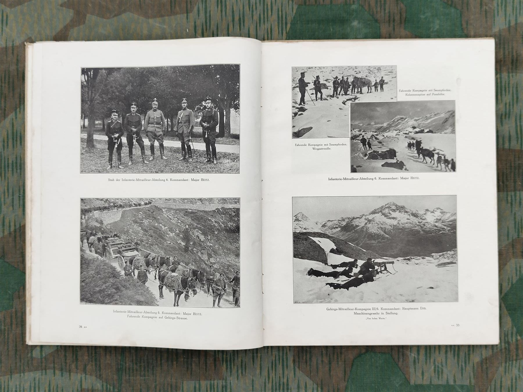 Schweizer Armee Uniformi: Album 6. Division 1915, mit Widmung – Usato da Bauma venduto da SwissMilitaria 4
