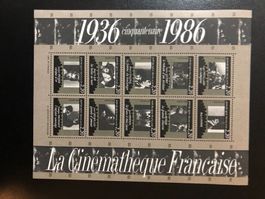 Bloc Feuillet Cinémathèque 1986 Neuf**