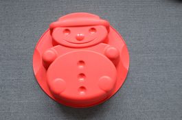 Tupperware Silikonbackform Schneemann
