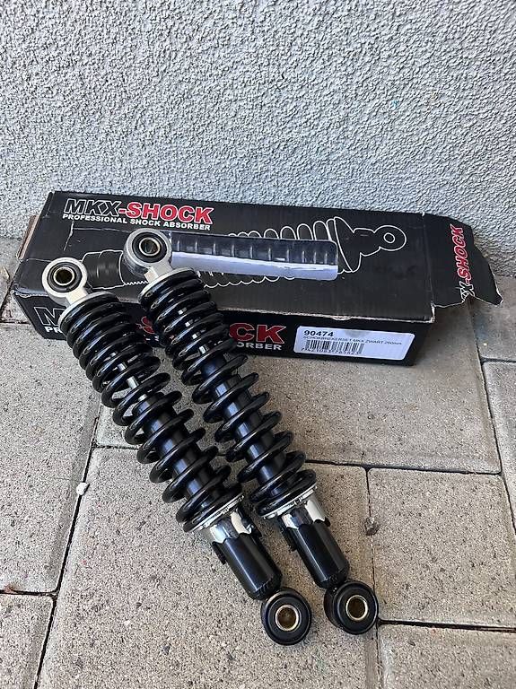 Mofa-Ersatzteile: Stossdämpfer MKX Schwarz Puch Maxi – Neu und originalverpackt aus Rickenbach Sulz von til_m6rh