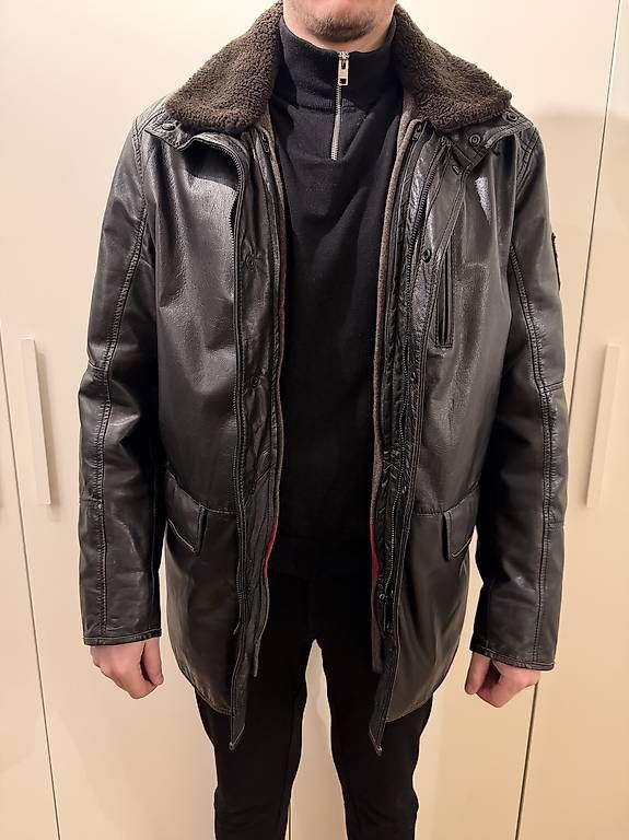 Strellson Giacche: Strellson Swisscross Lederjacke XL 54 – Usato da Wettingen venduto da Bushid0