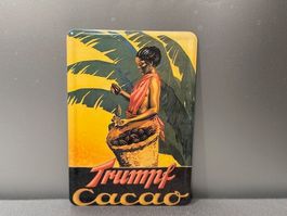 ❗AKTION 5.- Fr !!❗Trumpf Cacao - Vintage Blechschild 10x14cm
