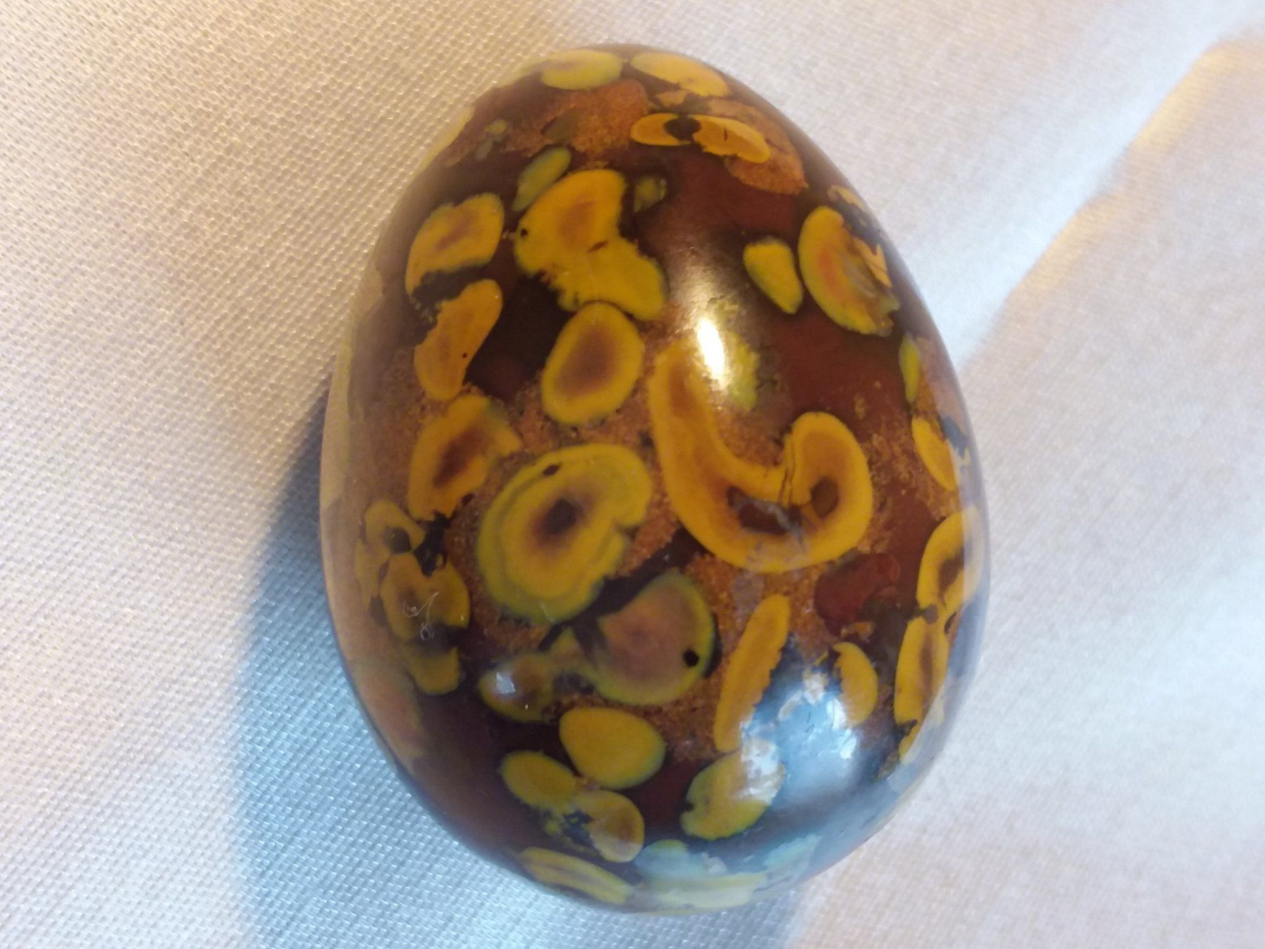 Fossili: Fossiles Korallen Ei, Jasper, Mineral – Usato da Zürich venduto da helsan 2