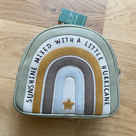Neu LITTLE WHO Kinder grosser Rucksack "Sunshine", Grün/Bunt
