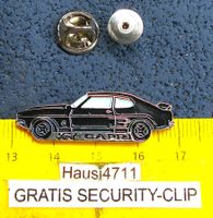 FORD CAPRI GT SCHWARZ AUTO PIN GEPRÄGT MIT SECURITY-CLIP
