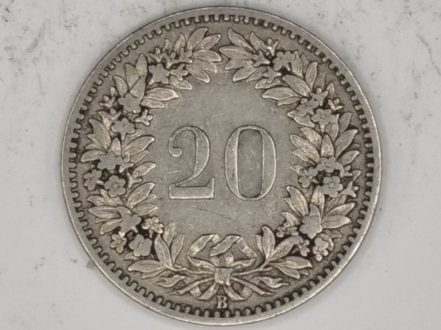 Tutti le monete: 20 rappen 1891 – Usato da Bure venduto da chap981 1