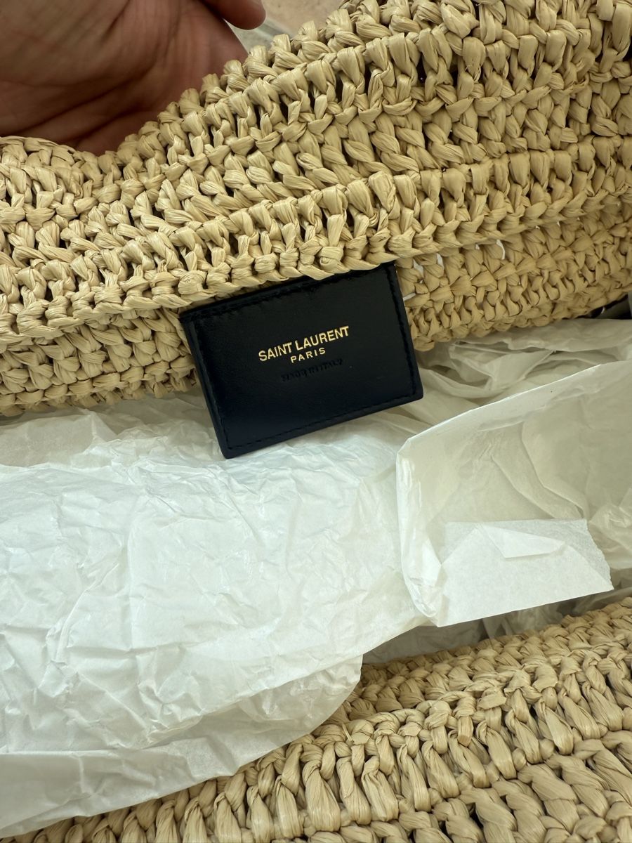 Saint Laurent Borse: Saint Laurent Raffia Tasche NP. 1580.- – Nuovo (secondo la descrizione) da Ellighausen venduto da privateseller 5