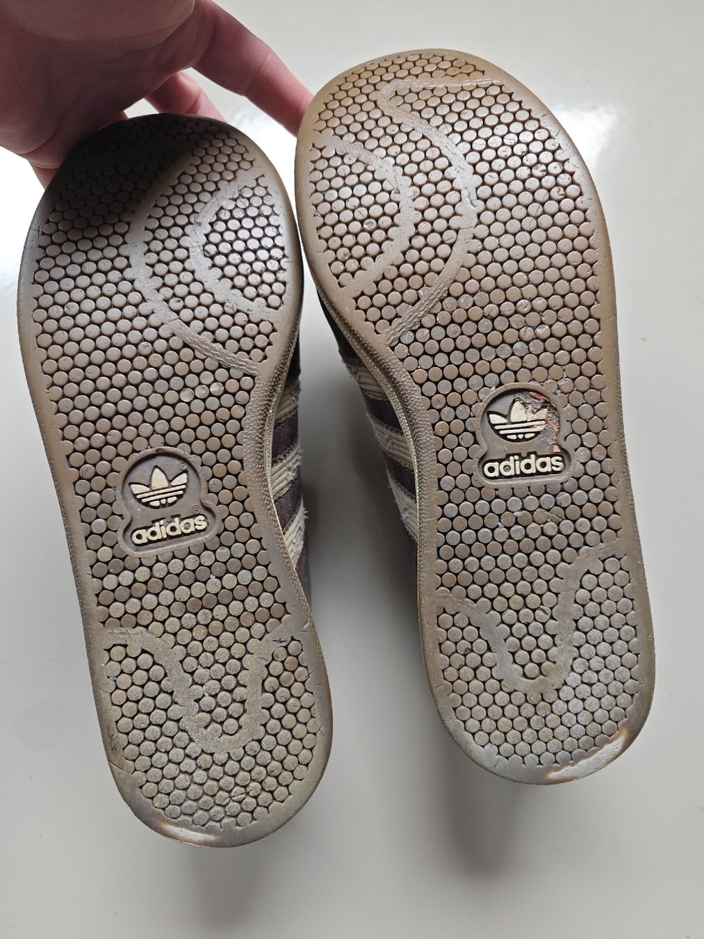 Adidas Scarpe da uomo: Adidas Sneaker Leder braun Gr. 42 2/3 – Usato da Zürich venduto da 456666 4