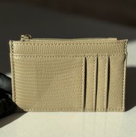 Eleganter Kartenhalter & Mini-Geldbörse – Beige 💛🤎💛🤎