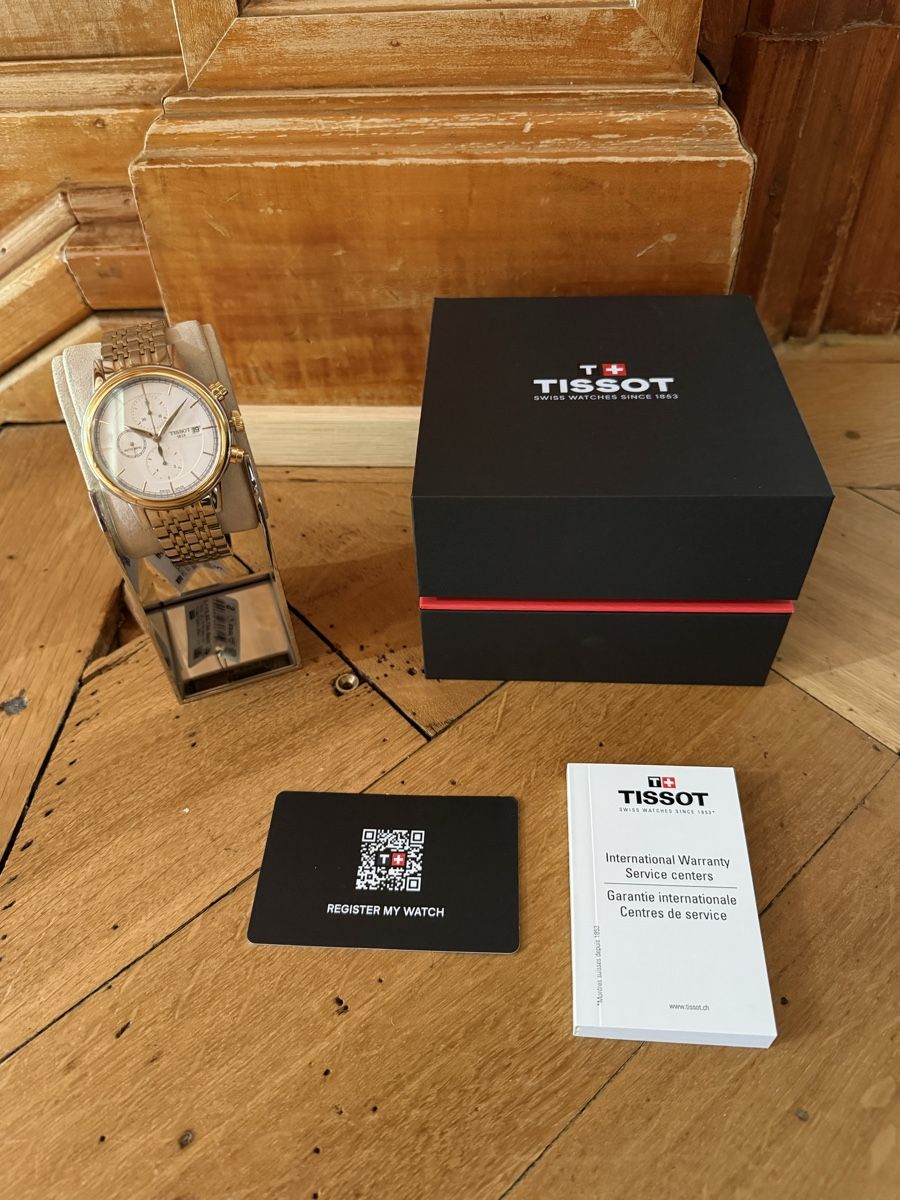 Tissot Orologi: Tissot Armbanduhr Carson Chronograph NEU – Nuovo e nell'imballaggio originale da Schaffhausen venduto da oscarstahelag
