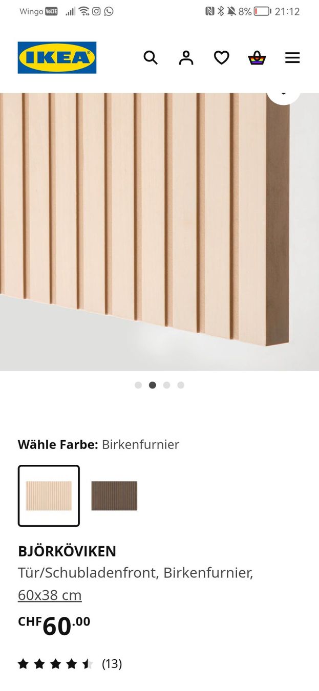 Ikea Mobili TV: BJÖRKÖVIKEN Schubladenfront – Nuovo (secondo la descrizione) da Winterthur venduto da sevamima 2