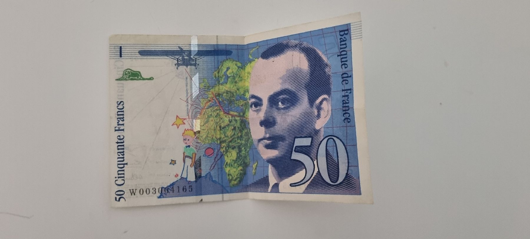 Banconote: 50 Francs "Petit Prince – Usato da Moosseedorf venduto da dfe_s5hz