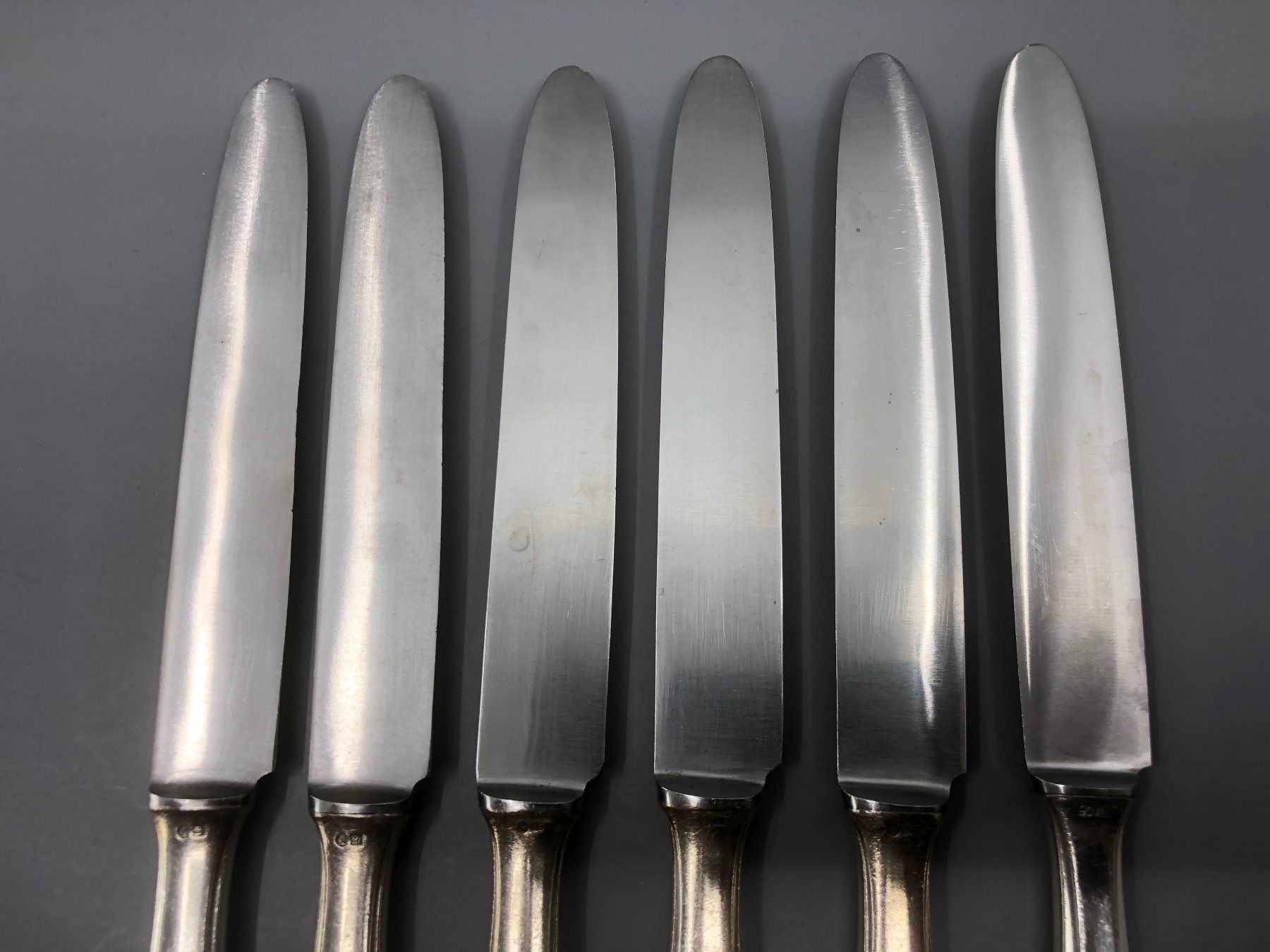 Posate: 6 Tafelmesser versilbert Wellner Jugendstil Modell 520 – Usato da Basel venduto da Tiabeanie 7