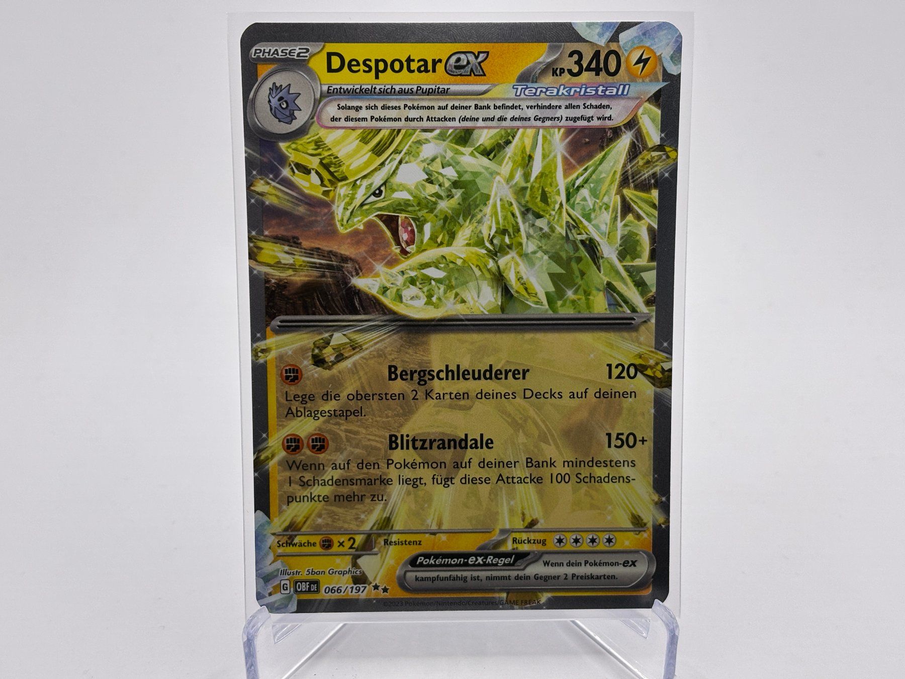 Pokémon Carte collezionabili: Obsidianflammen - Despotar ex  (OBF 66) - DE – Nuovo (secondo la descrizione) da Allschwil venduto da Bullach
