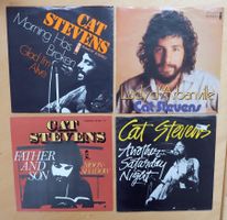 CAT STEVENS - 4 VINYL SINGLES (VG- bis VG+)