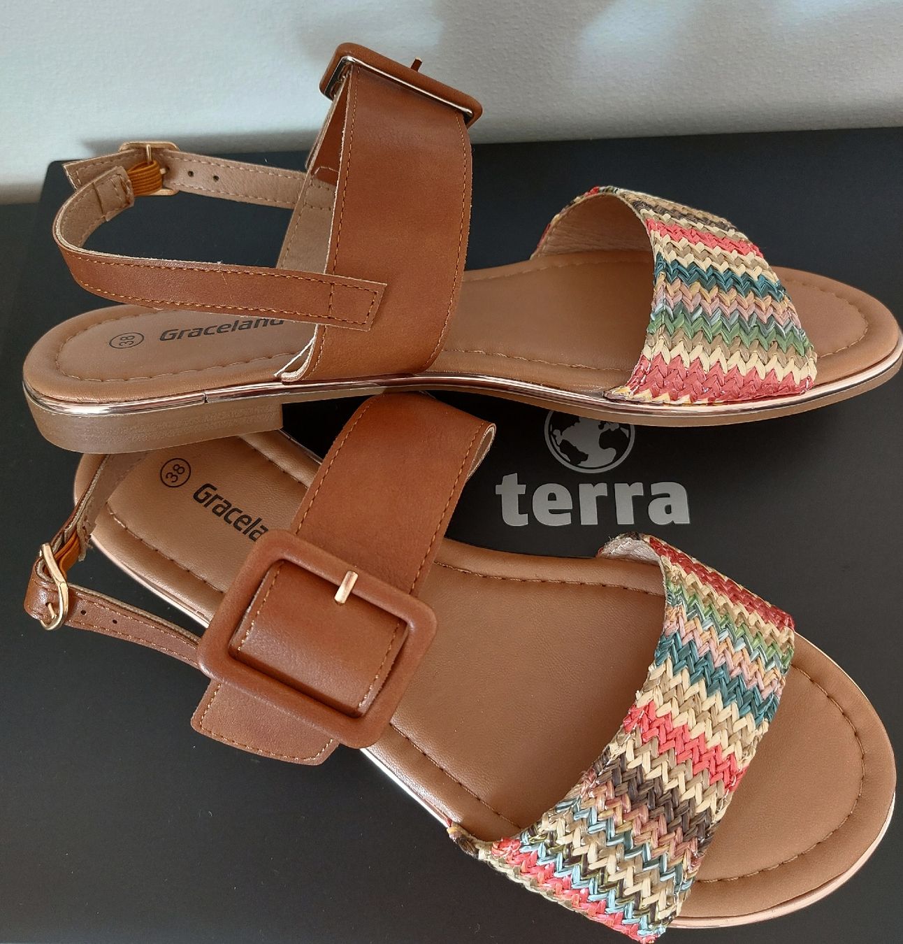Graceland Scarpe da donna: NEUE Trend Sandalen Gr.38 – Nuovo e nell'imballaggio originale da Balsthal venduto da Trendline55 1