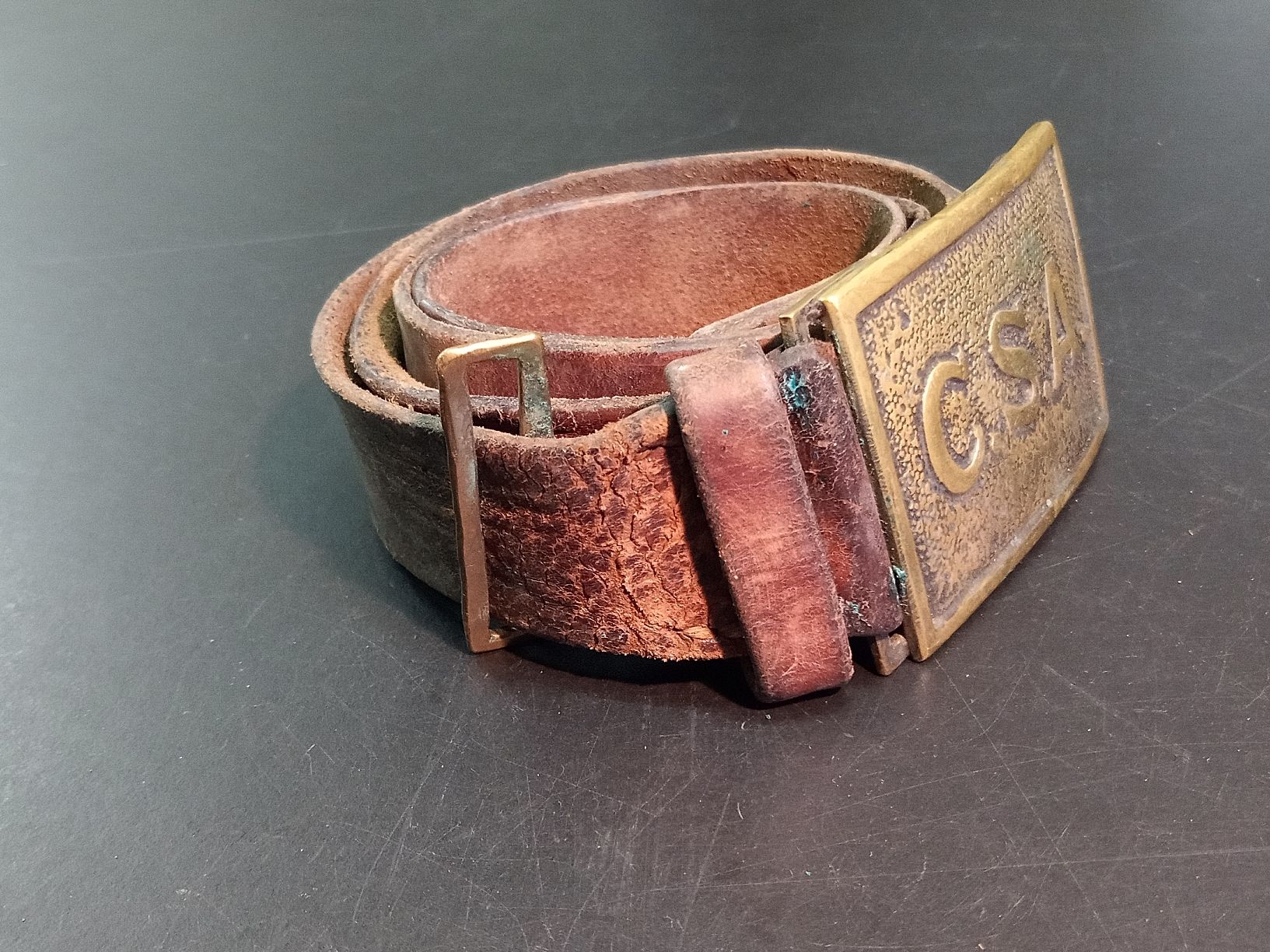Cinture: C.S.A Gürtel Leder und Messing – Usato da Reiden venduto da Zofi-Brocki 4
