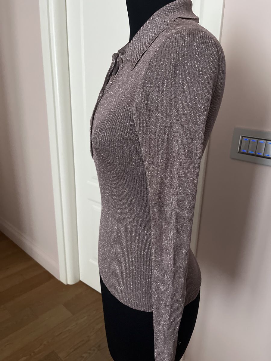 Max Mara Blusen: Max Mara pink lurex  polo  shirt – Gebraucht aus Rüschlikon von ant_5v7g 2