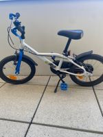 Kinderfahrrad B'Twin weiss blau gebraucht guter Zustand