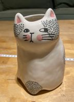 ENESCO Designer Keramik Blumenvase KATZE – Vintage Stil
