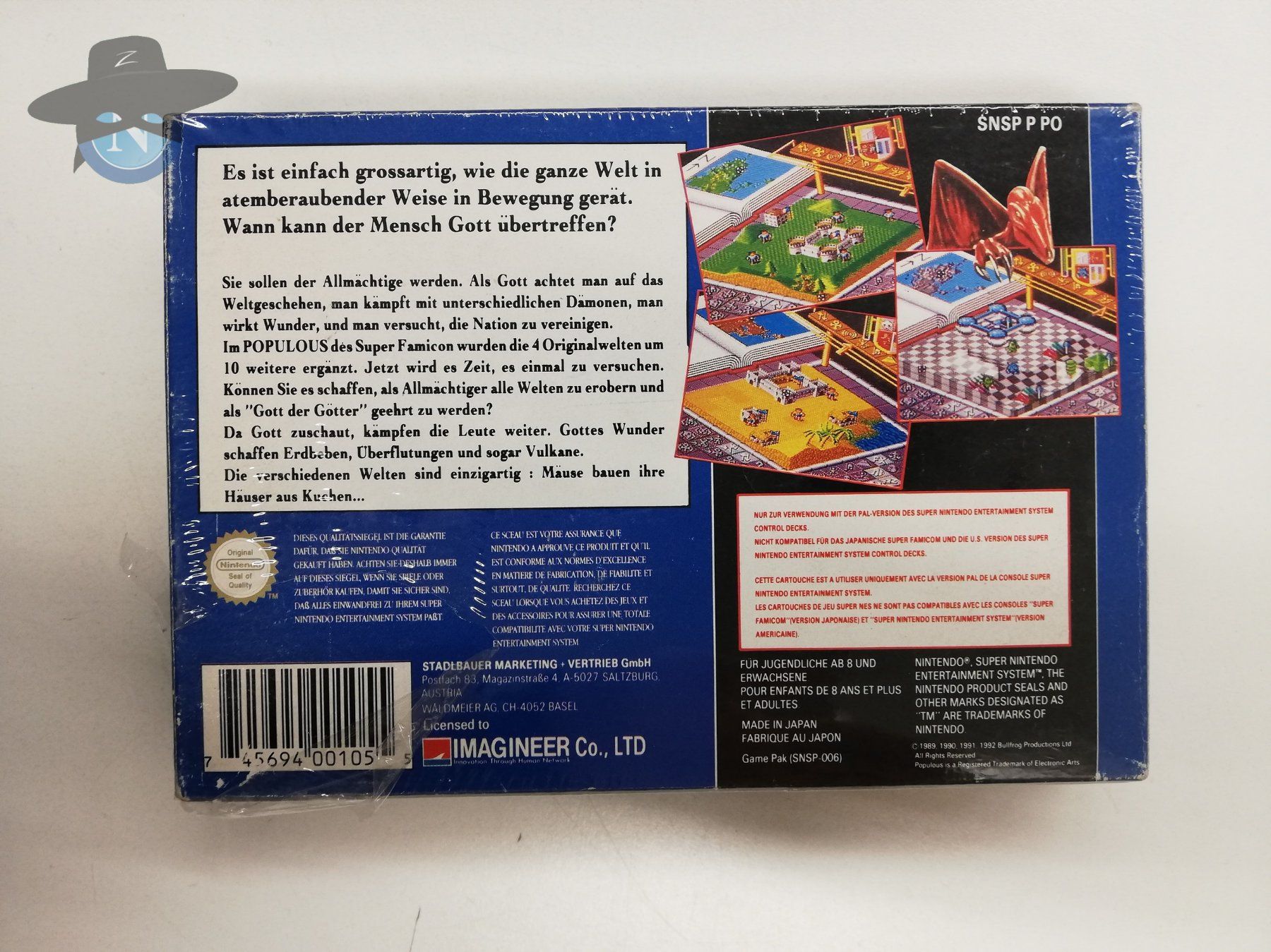 Nintendo Giochi: Populous / Super Nintendo SNES – Usato da St. Gallen venduto da zorro_dc 1