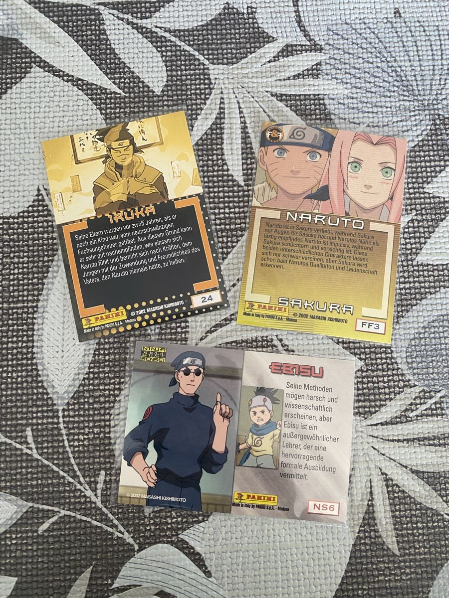 Panini Cartes à collectionner: Naruto Panini Karten Jahr 2002 – Neuf (Voir description) à Zollikofen par Shiraga 1