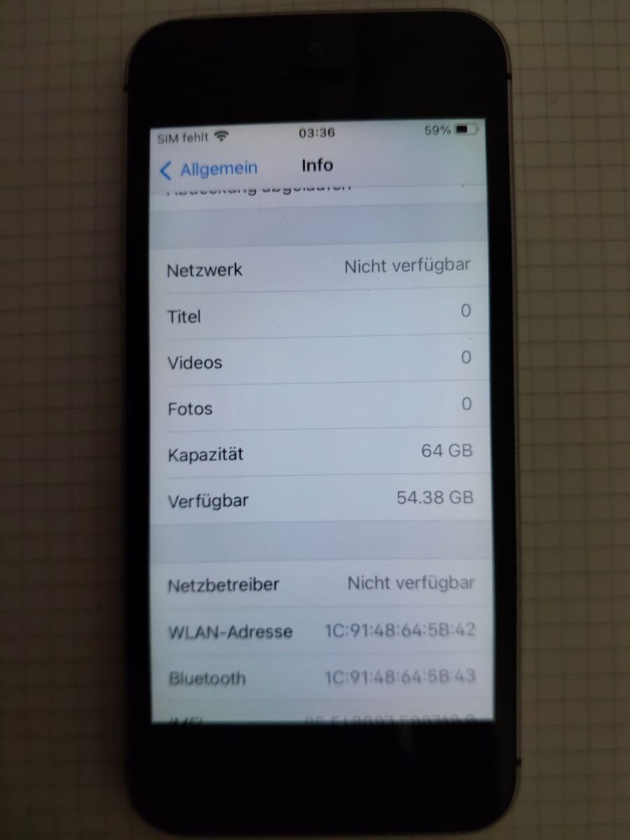 Apple Handys / Smartphones: iPhone SE 1st Generation – Gebraucht aus Gränichen von  5