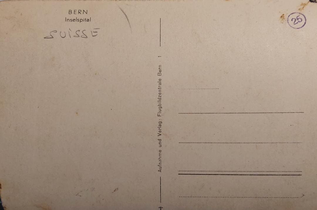 Cartoline postali: BERN - Inselspital – Usato da Delémont venduto da Domdom1 1