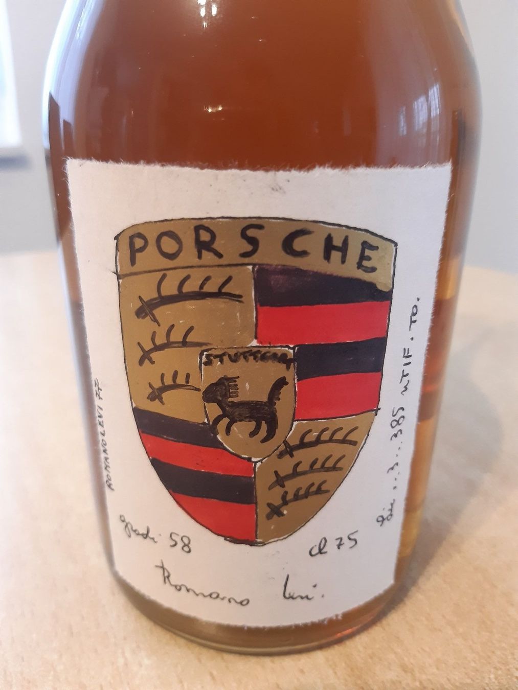 Romano Levi Spirituosen: Orginal Handbemalter Romano Levi Grappa Porsche 1977 – Neu und originalverpackt aus Elsau von Rumsammler 1