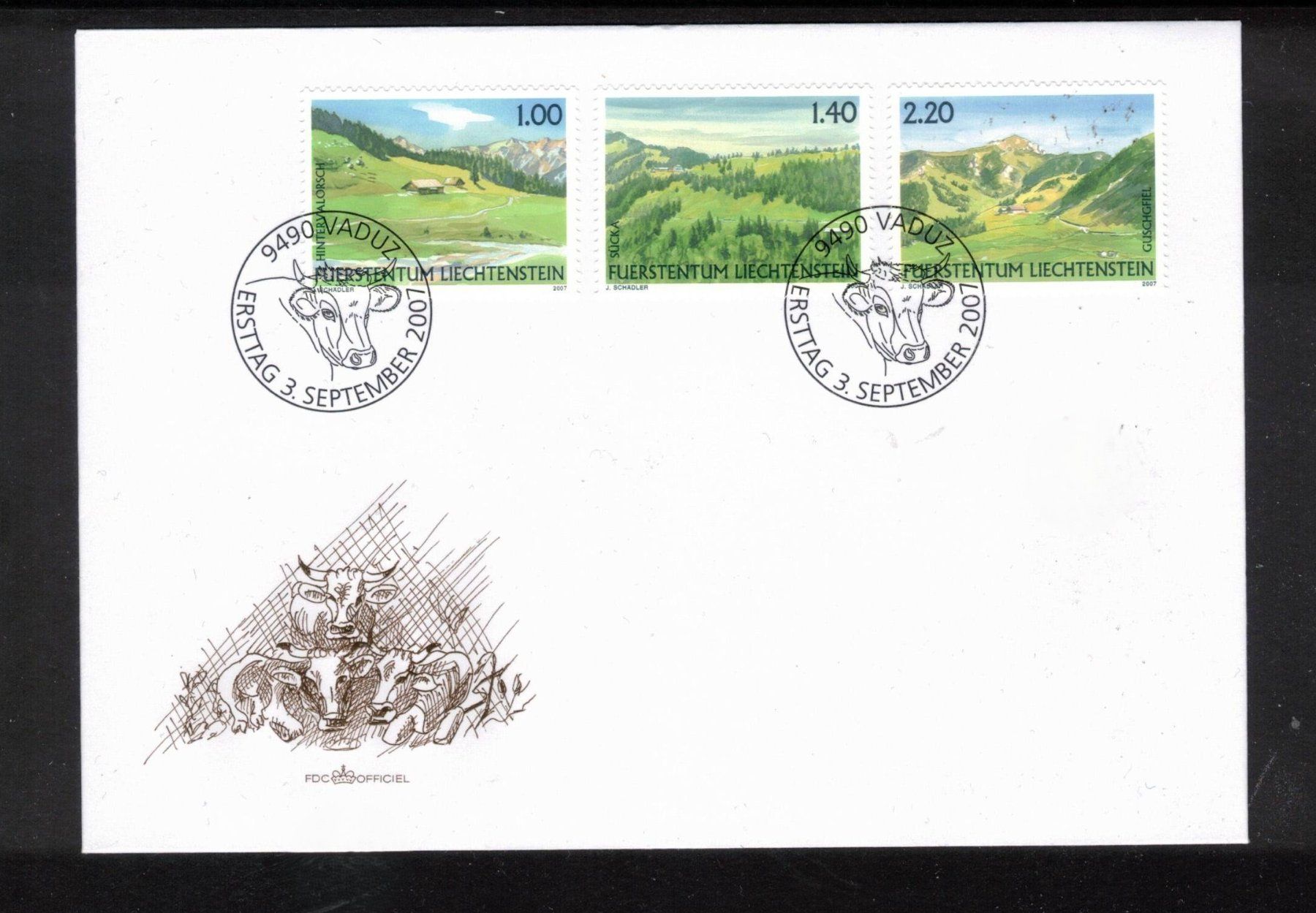 Tutti i francobolli: 2007 FDC Weidealpen  aus ABO – Usato da Oberwil (Dägerlen) venduto da loxis