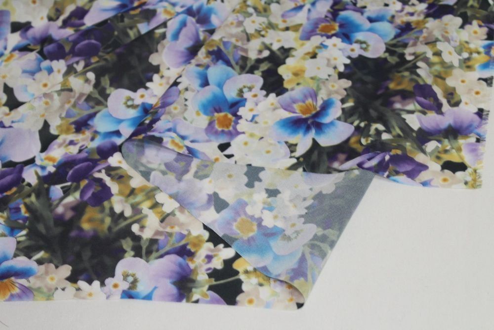 Tessuti: Stoff Kleiderstoff Blumen – Nuovo (secondo la descrizione) da Obfelden venduto da solomon111 3