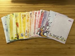 46 verschiedene A6 Diddle Papierseiten