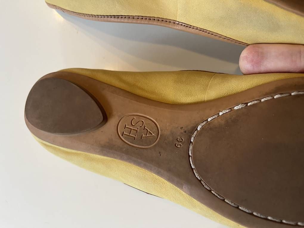 Scarpe da donna: HSV Ballerinas gelb – Usato da Rombach venduto da kar_5kkt 1