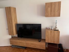 Wohnwand Buche Nachbildung, guter Zustand, abholbereit