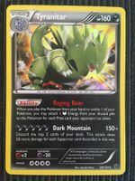Pokemon Tyranitar Holo XY Fates Collide near Mint
