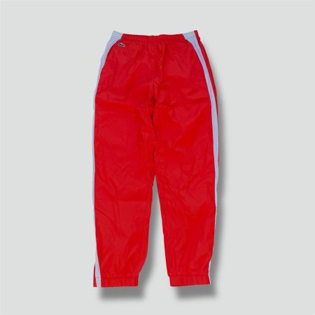 Lacoste vintage red track pants streetwear trainer hose