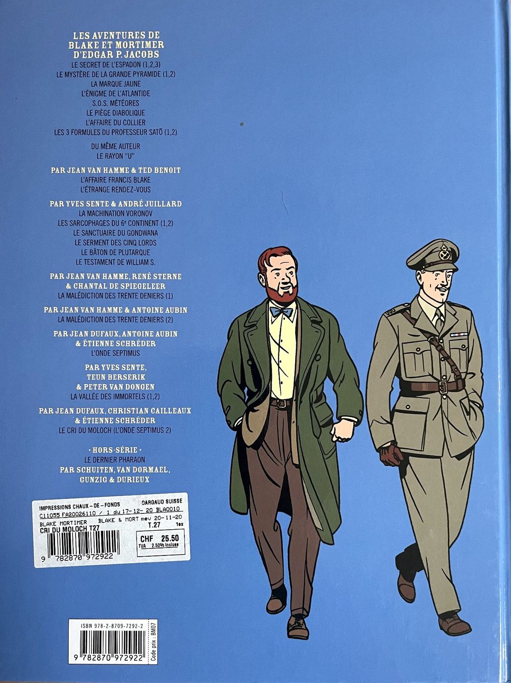 Fumetti: Blake et Mortimer -Le cri du moloch E.O. 2020 TBE++ – Usato da Savagnier venduto da Ne2065 1