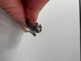 Silber Ring Schlange Grösse 52/12