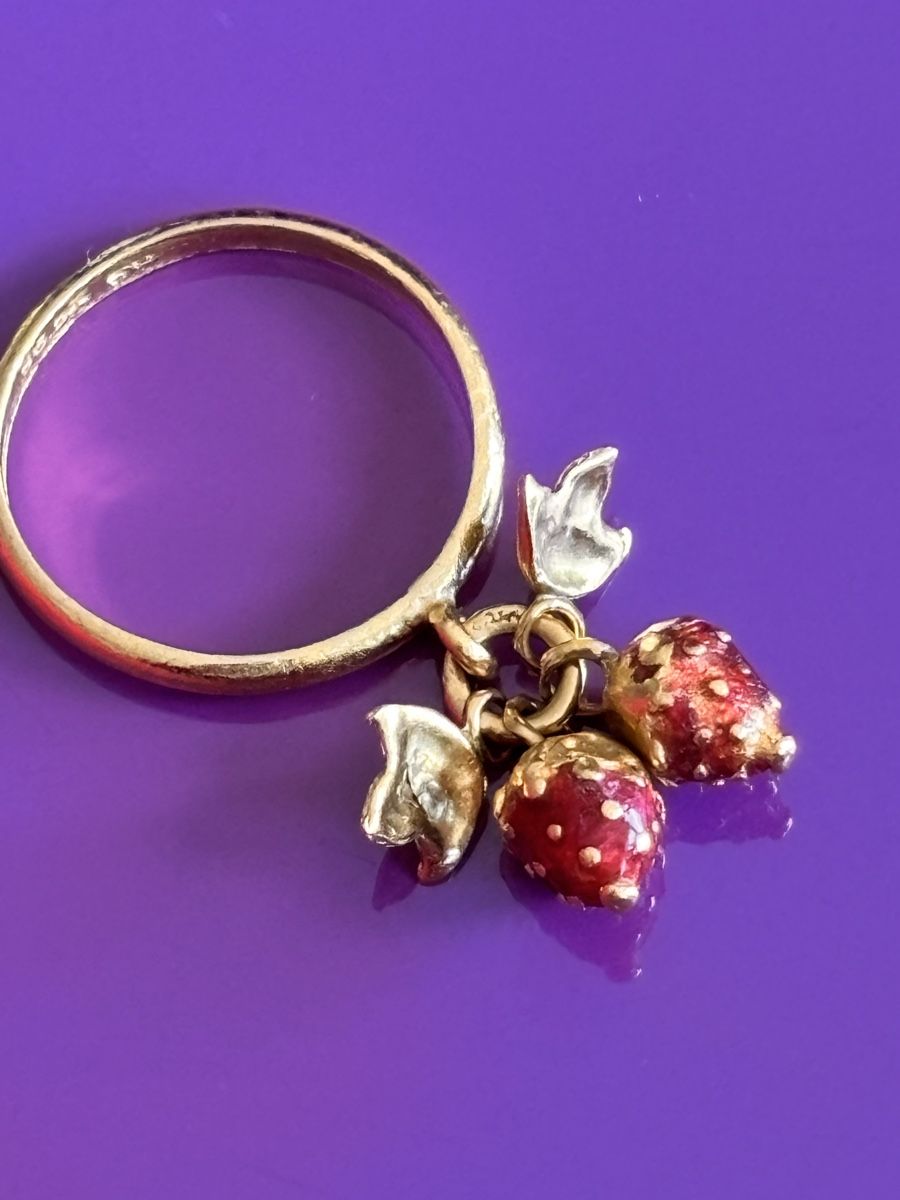 Anelli: Fingerring 965er Gold mit Erdbeere – Nuovo (secondo la descrizione) da Olten venduto da DayaneChristen 3