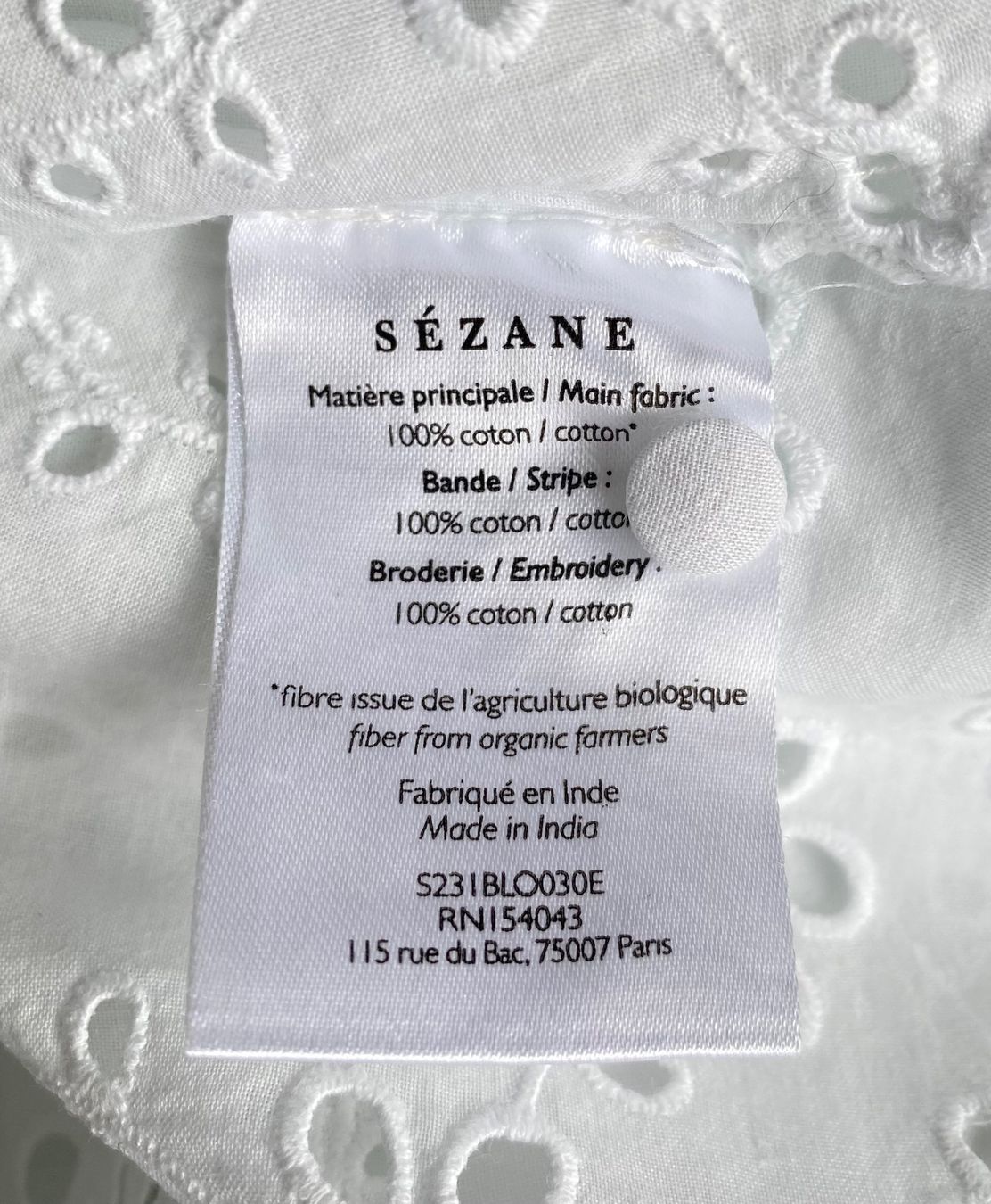 Sezane Camicette: Sézane Bluse aus Baumwolle Grösse 42 – Usato da Oberwil BL venduto da Leni-Mischi 4