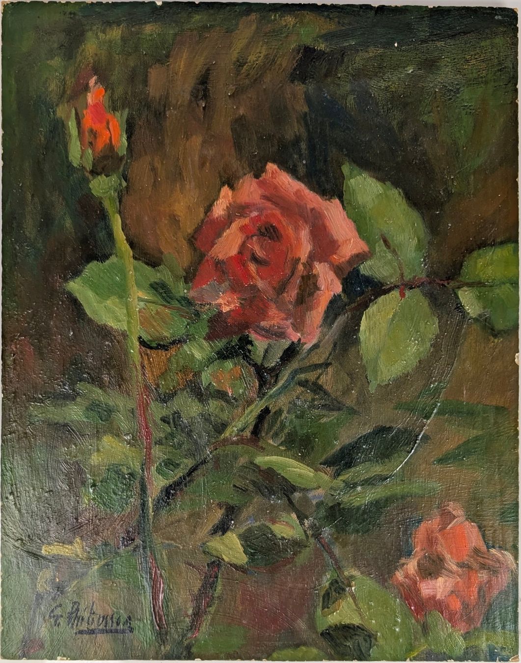 Dipinti: Blumengemälde von G. Philipsson – Usato da Wettingen venduto da Wendemarket