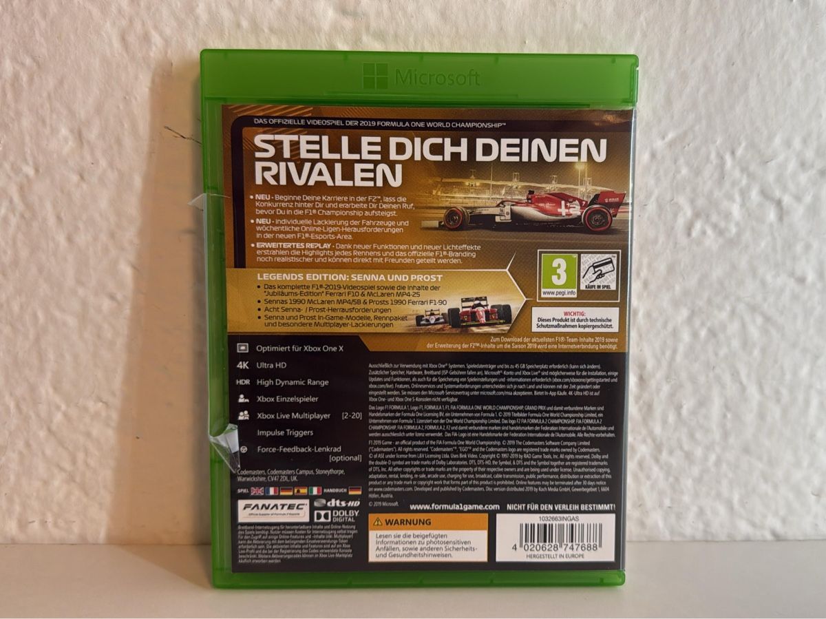 Microsoft Spiele: F1 2019 Legends Edition: Senna vs Prost - Xbox One Game – Gebraucht aus Ehrendingen von bubulence 1